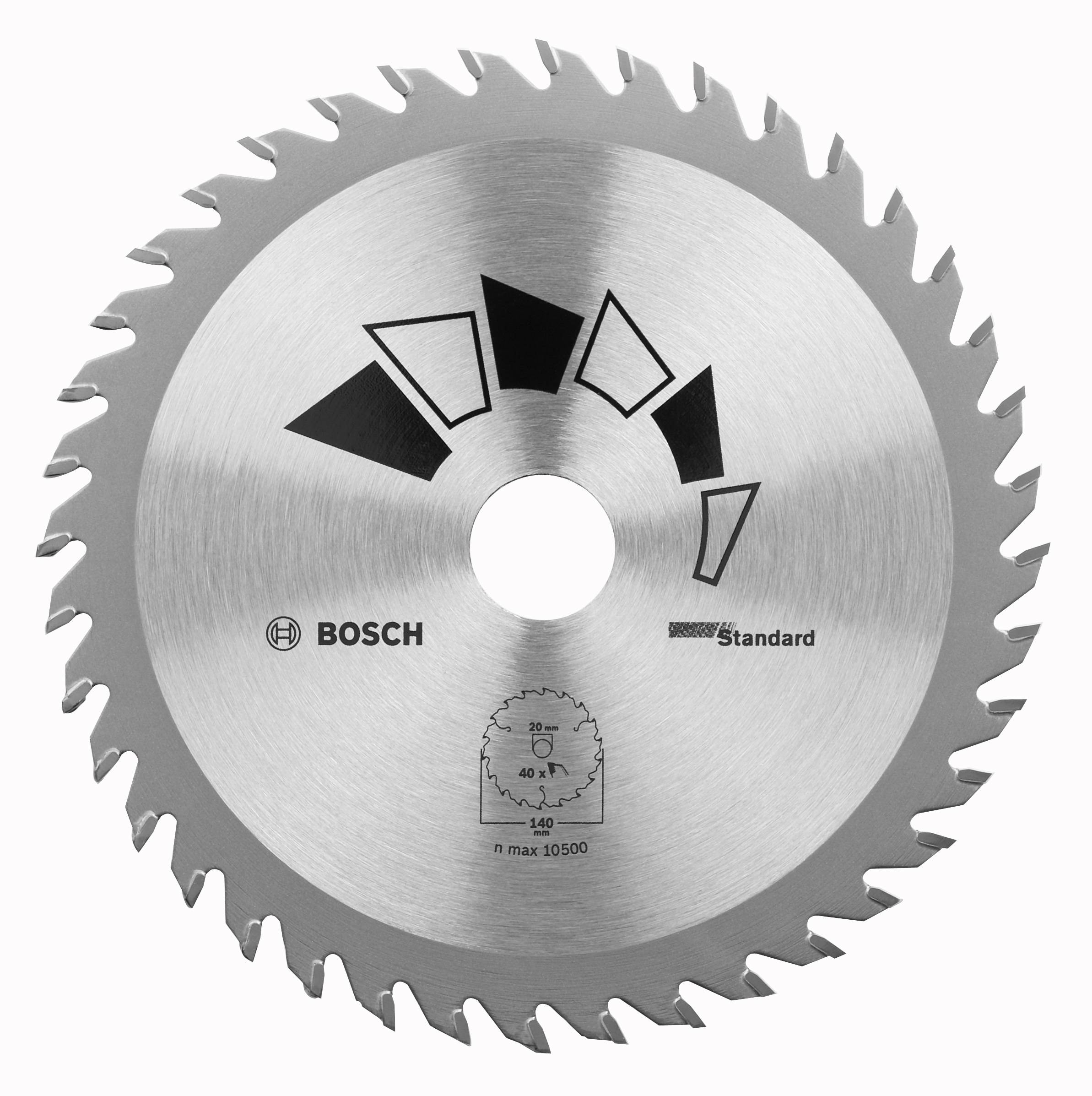 Bosch Accessories Standard 2609256814 Hårdmetall cirkelsågklinga 180 x 30 mm Antal tänder (per tum): 24 1 st