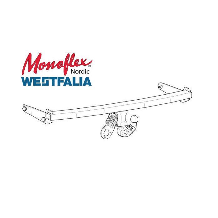 Westfalia Dragkrok med fast kula 27-91413