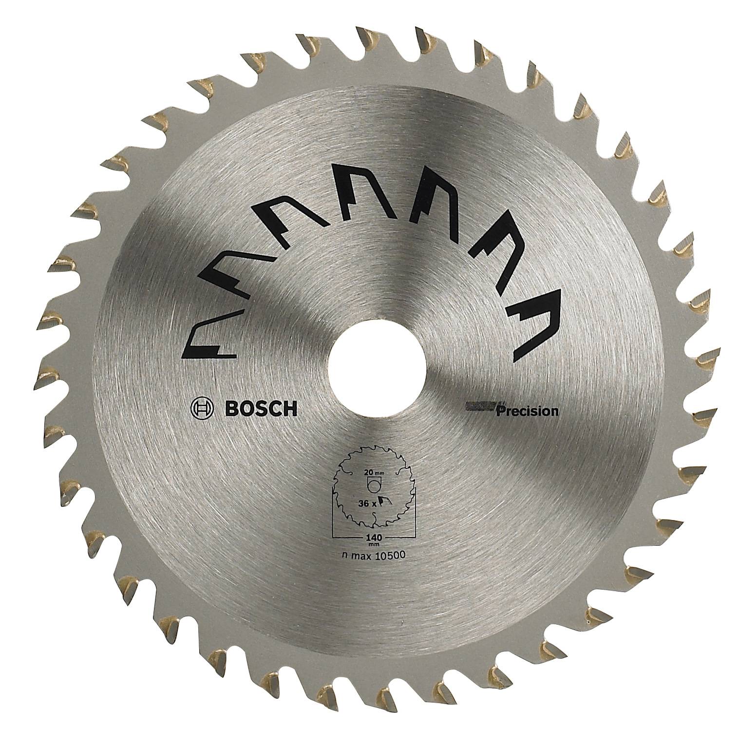 Bosch Accessories Precision 2609256850 Hårdmetall cirkelsågklinga 140 x 20 mm Antal tänder (per tum): 36 1 st