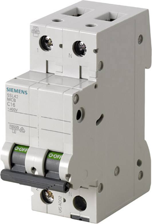 Siemens 5SL45106 Automatsäkring B/10 kA 2-polig 10 A 230 V