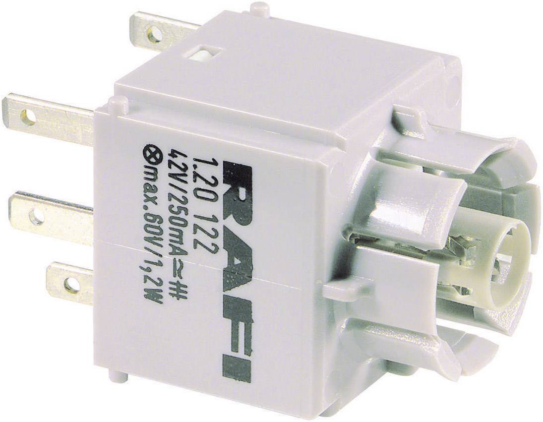 RAFI 1.20122.001 Kontaktelement med lampsockeln 1 NC, 1 NO momentan 250 V 1 st