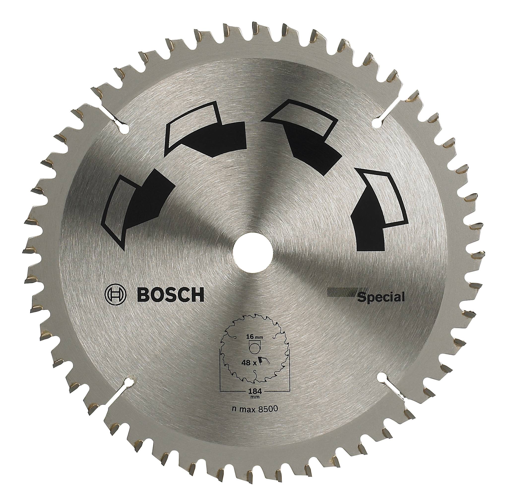 Bosch Accessories Special 2609256890 Hårdmetall cirkelsågklinga 184 x 16 mm Antal tänder (per tum): 48 1 st