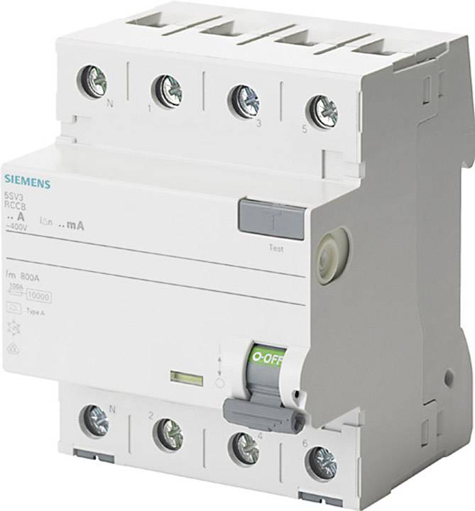 Siemens 5SV36466KL Jordfelsbrytare A 4-polig 63 A 0.3 A 400 V