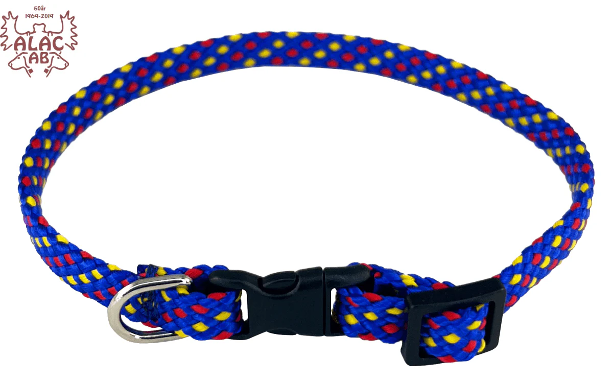 Alac Valphalsband, blåprickig
