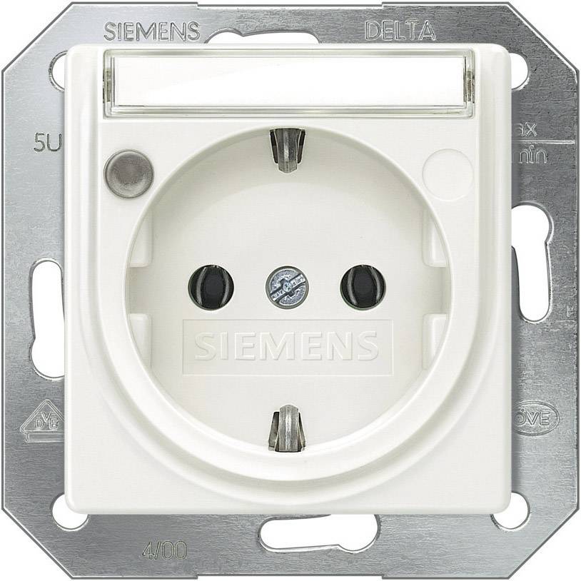 Siemens Inomhus strömställare Insats Vägguttag Delta Vit 5UB1560 1 st