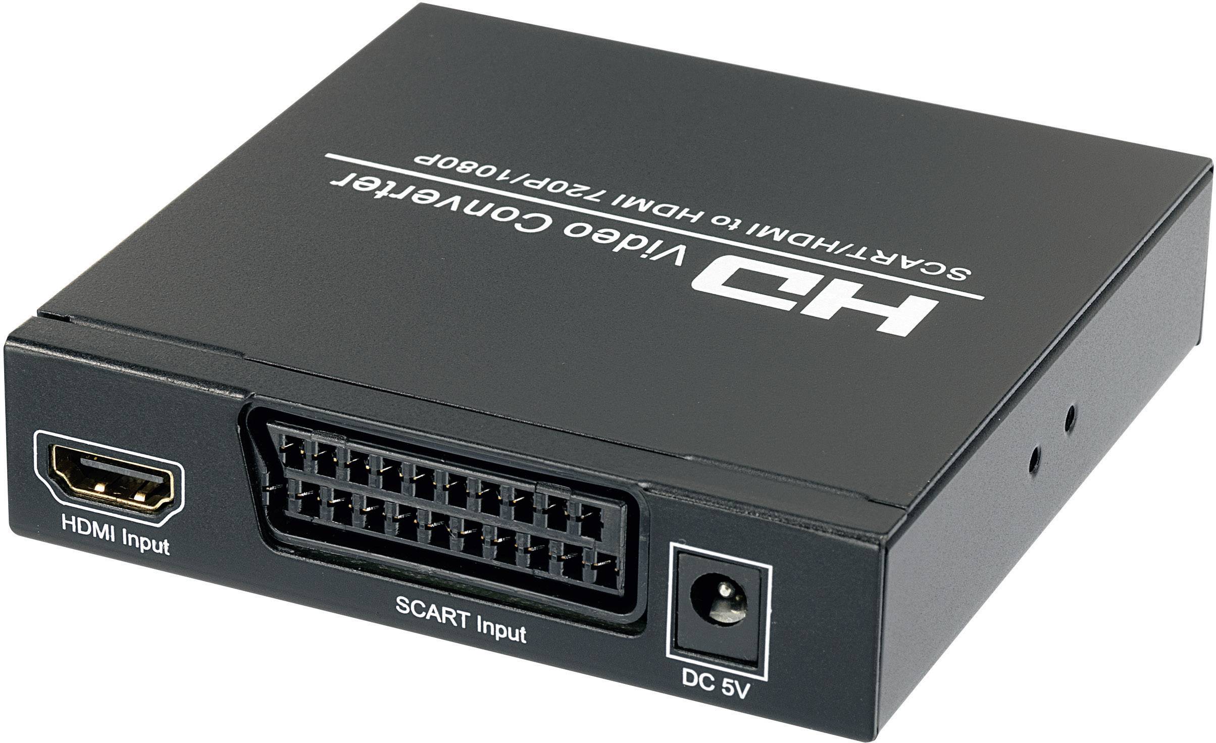 SpeaKa Professional AV Konverter SP-HD/SC-01 [SCART – HDMI, Teleplugg, RCA-digital] 1920 x 1080 Pixel