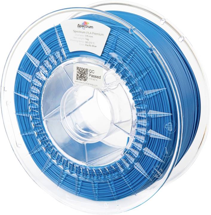Spectrum Filaments 80016 PLA Premium 3D-skrivare Filament PLA-plast Hög styvhet 1.75 mm 1000 g Stilla havs-blå, Blå 1 st