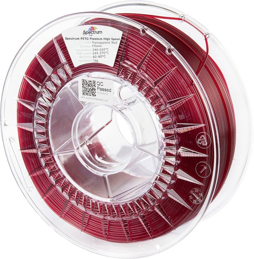 Spectrum Filaments 81551 PETG Premium High Speed 3D-skrivare Filament PETG Highspeed-filament, kemiskt beständig 1.75 mm