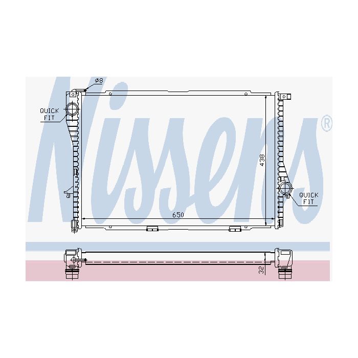 Kylare Nissens 17-60648A