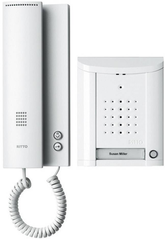 Ritto by Schneider Entravox Porttelefon Sladd Komplett-set 1 Familjshus Vit