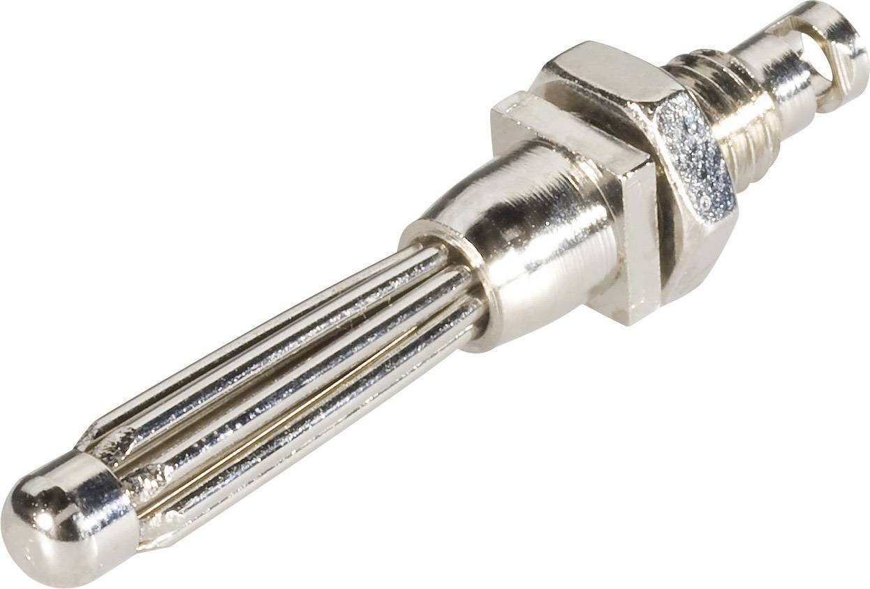 Schnepp EBBST Labbpropp Kontakt hane inbyggd vertikal Stift-Ø: 4 mm Silver 1 st