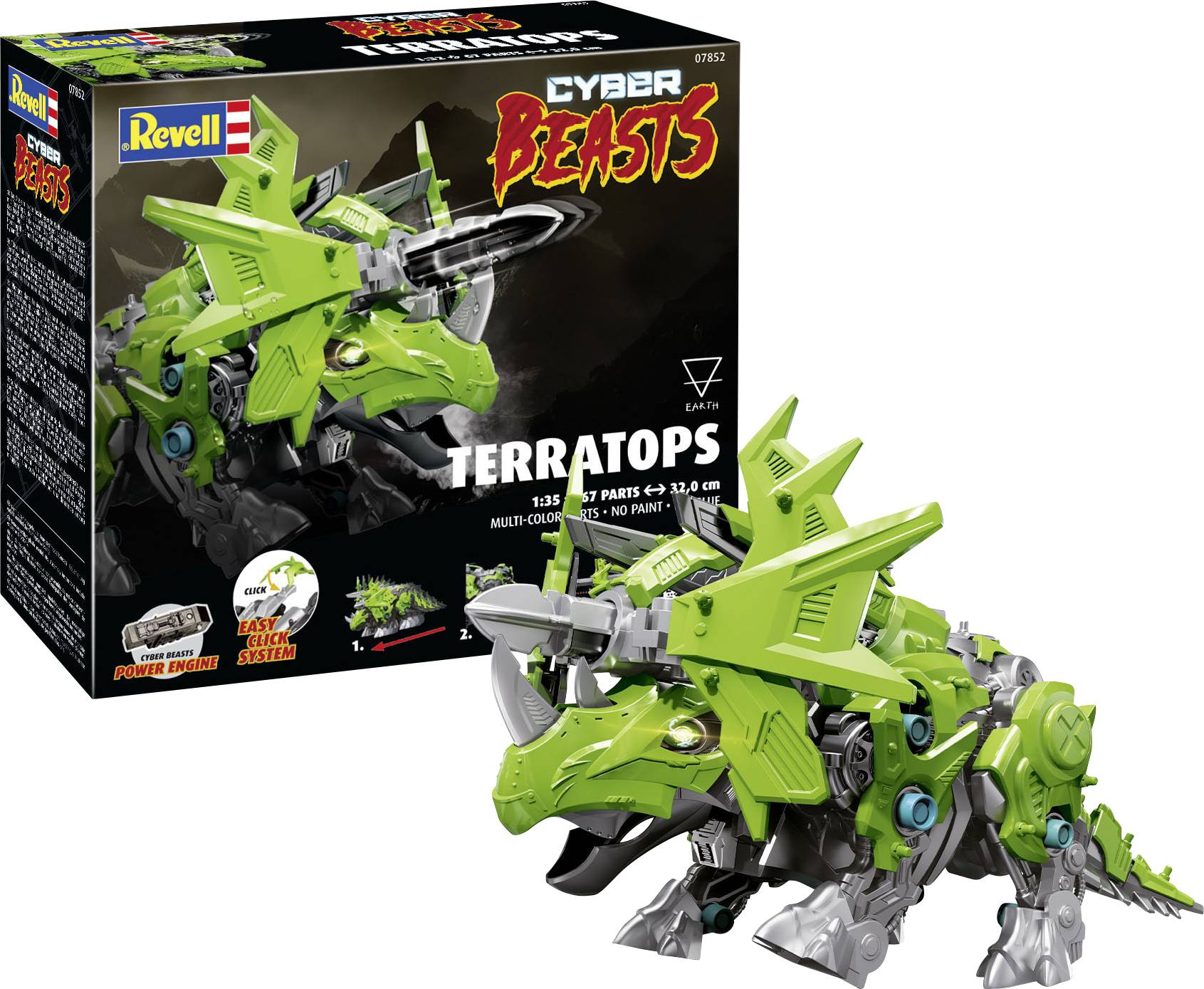 Revell 07852 CyberBeasts TerraTops Science Fiction byggsats 1:35