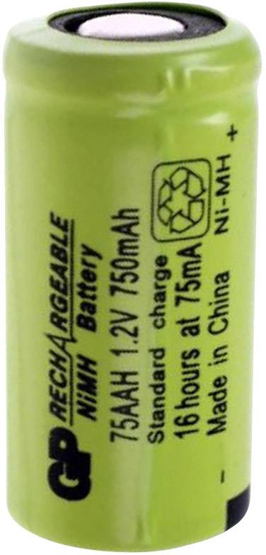 Specialbatteri laddbart 2/3 AA Flat-Top NiMH GP 1.2 V 750 mAh 1 st
