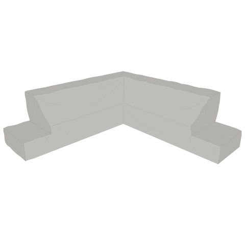 Brafab 1244-7 Möbelskydd för hörnsoffa, 269x269x74x62 cm
