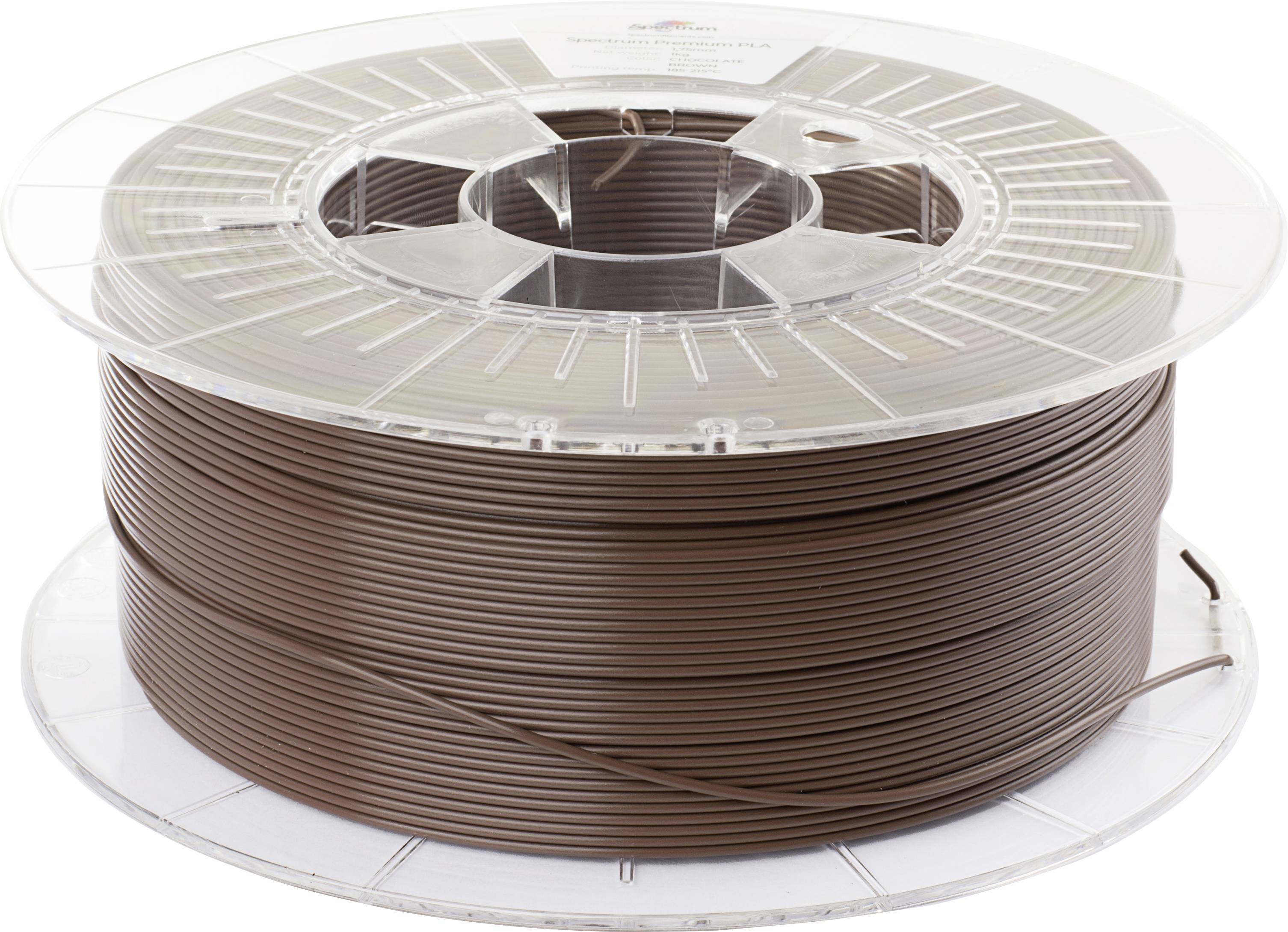 Spectrum Filaments 80001 PLA Premium 3D-skrivare Filament PLA-plast Hög styvhet 1.75 mm 1000 g Chocolate Brown, Chokladb
