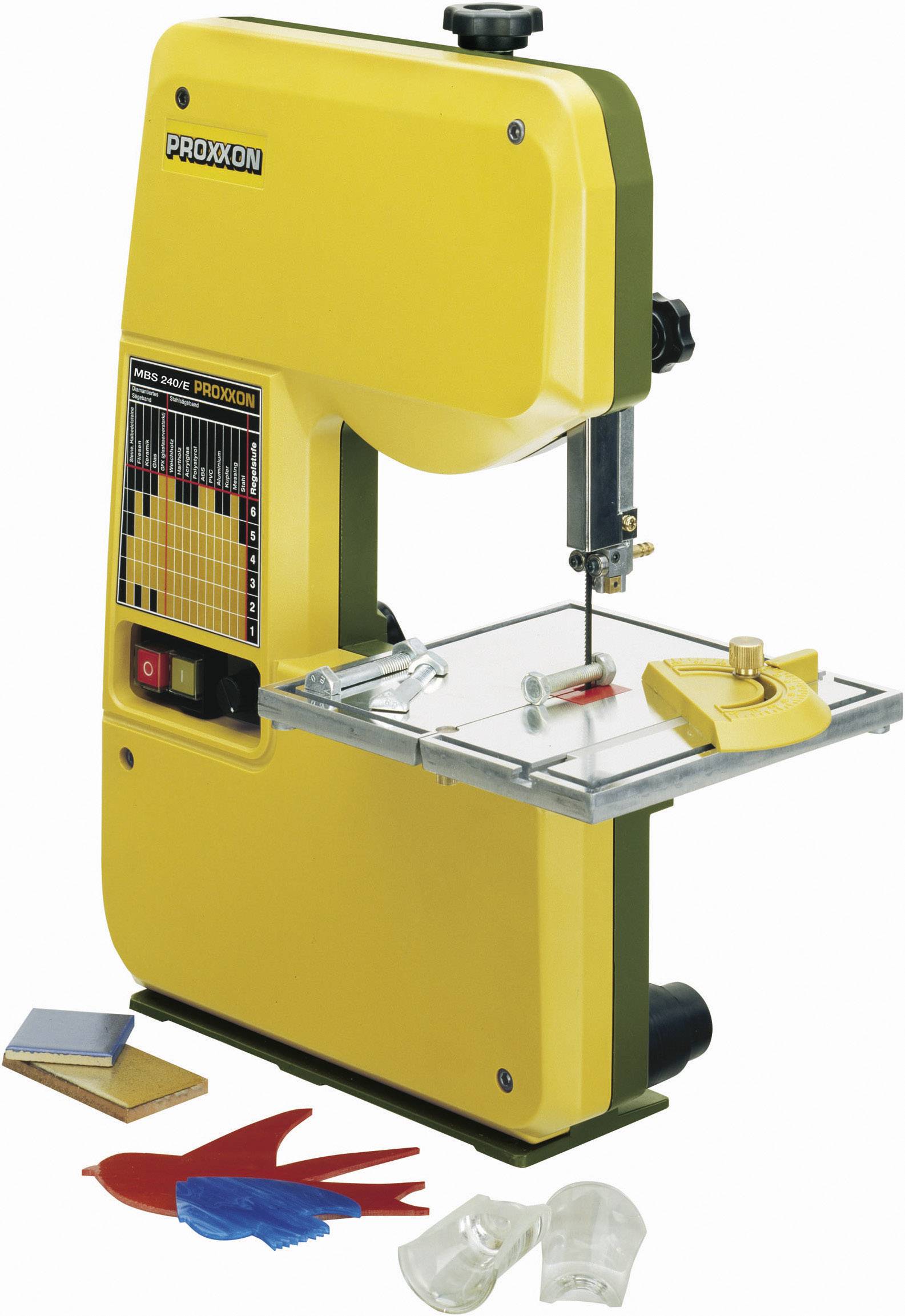 Proxxon Micromot Bordsbandsåg MBS 240/E 230 V 85 W Sågblad, längd 1065 mm