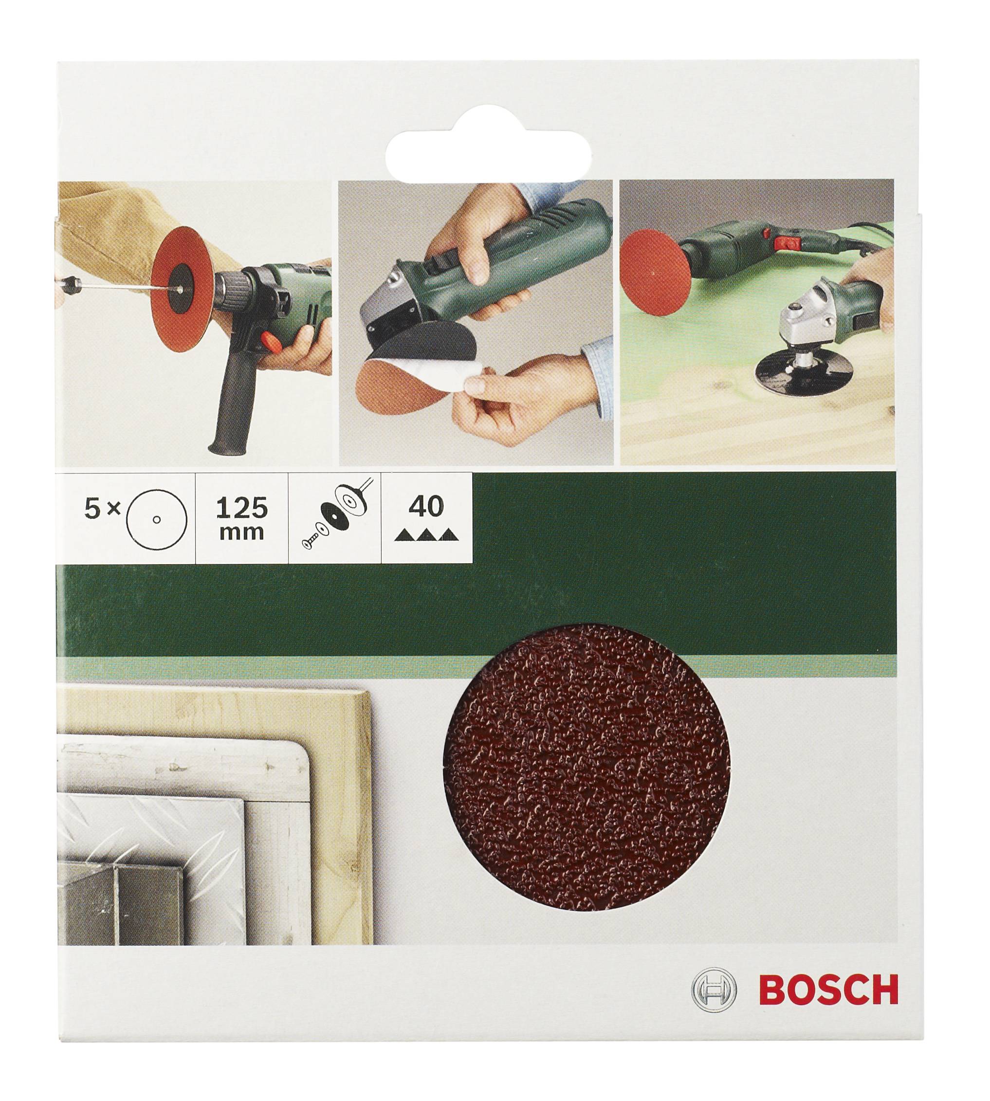Bosch Accessories 2609256B49 Sandpapper för slipplatta operforerad Kornighet 60 (Ø) 125 mm 5 st