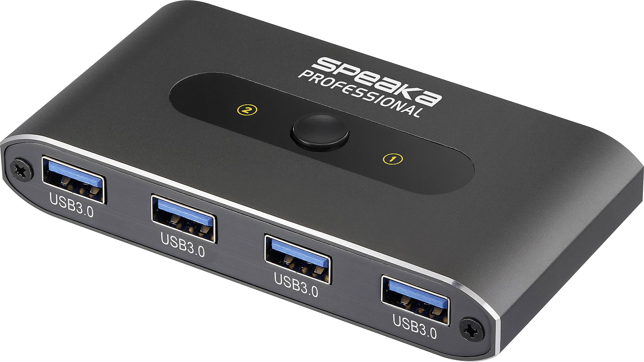 SpeaKa Professional 2 Port USB 3.0-switch Grå