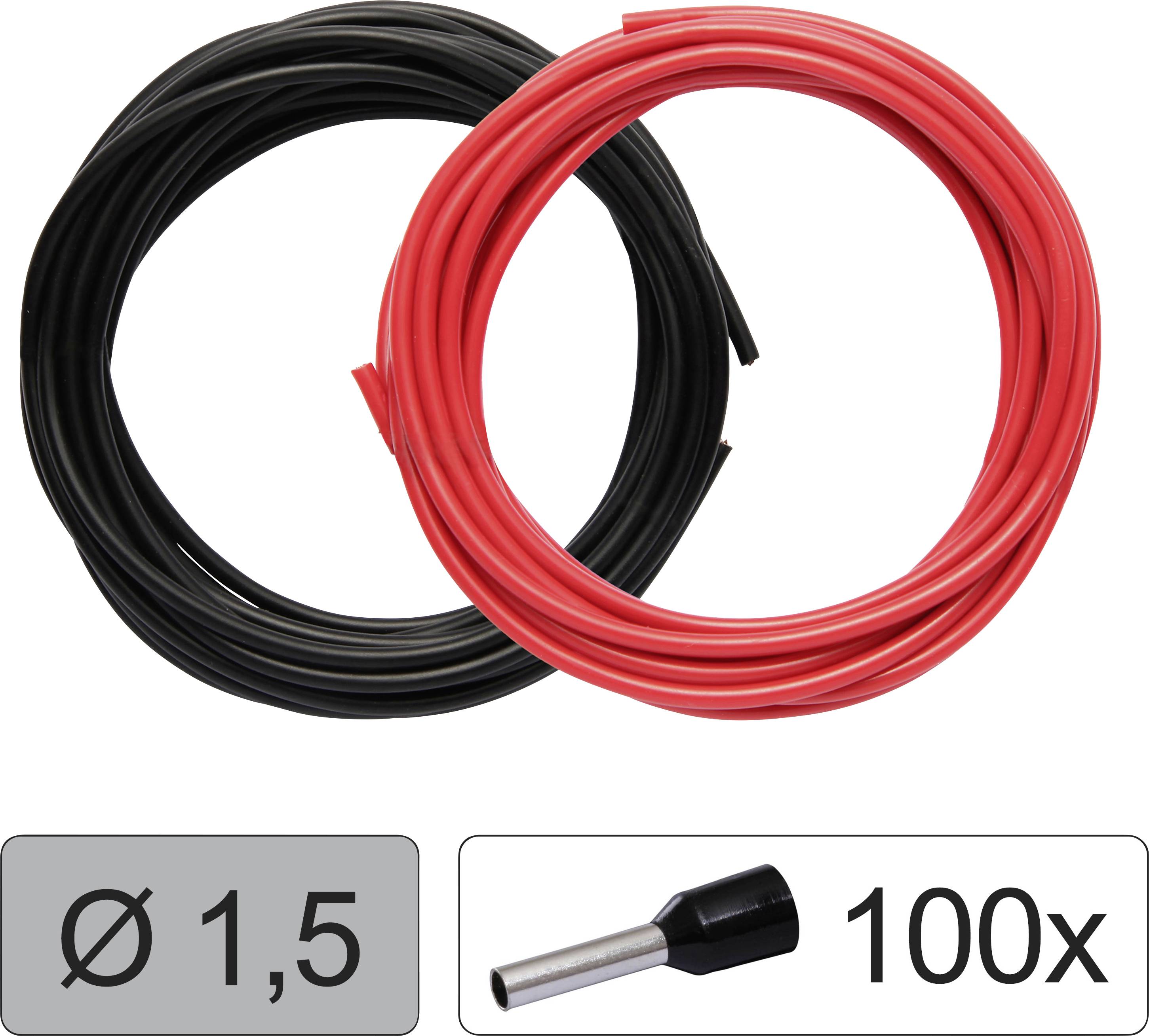 Quadrios 25CW128 Enkelledare LiFY 1.5 mm² Röd, Svart 1 set
