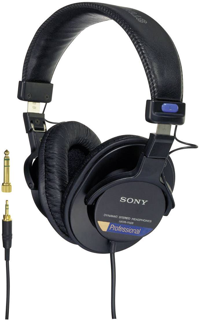 Sony MDR-7506 Over Ear hörlurar Sladd Svart Studio