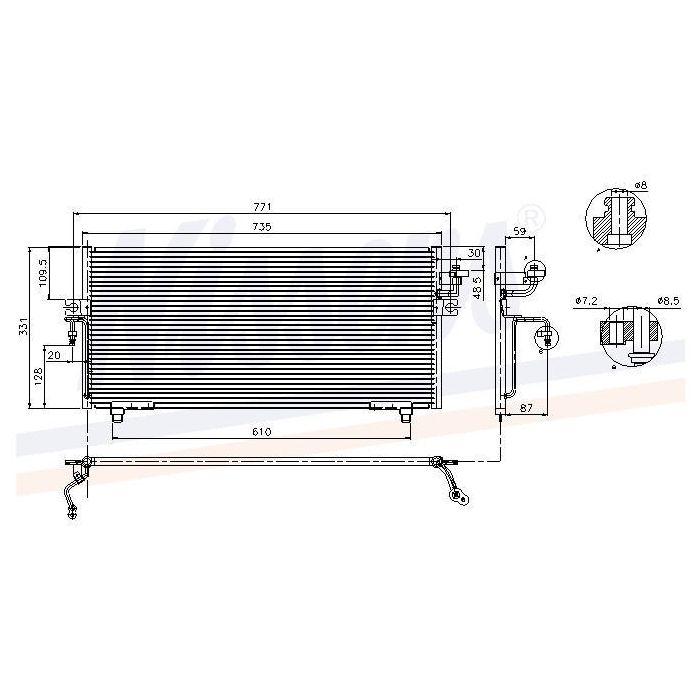 Kondensor Nissens 17-94299