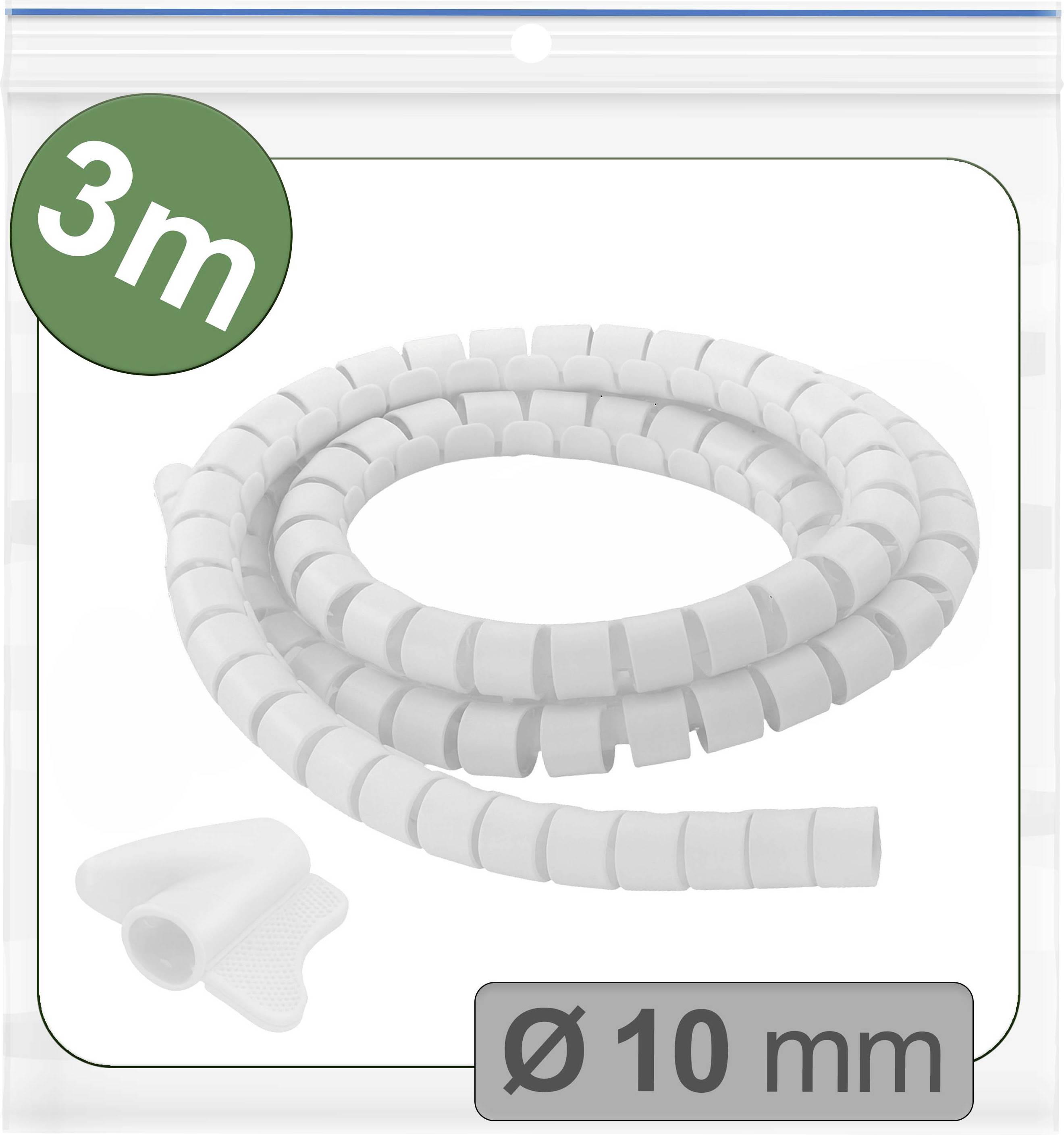 Quadrios 25CA743 25CA743 Kabelslang 10 mm (max) Vit 3 m