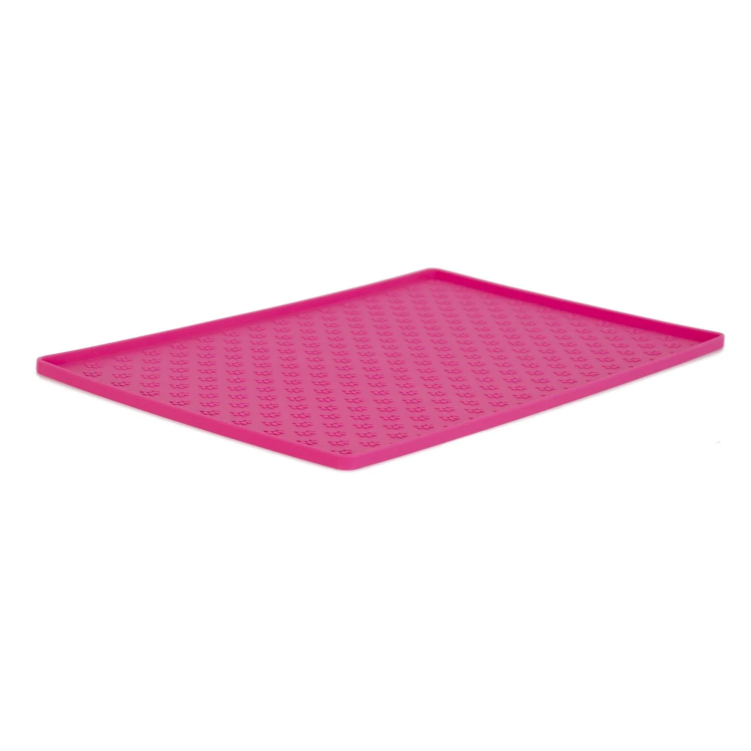 Matskålsunderlägg Paw i silikon rosa