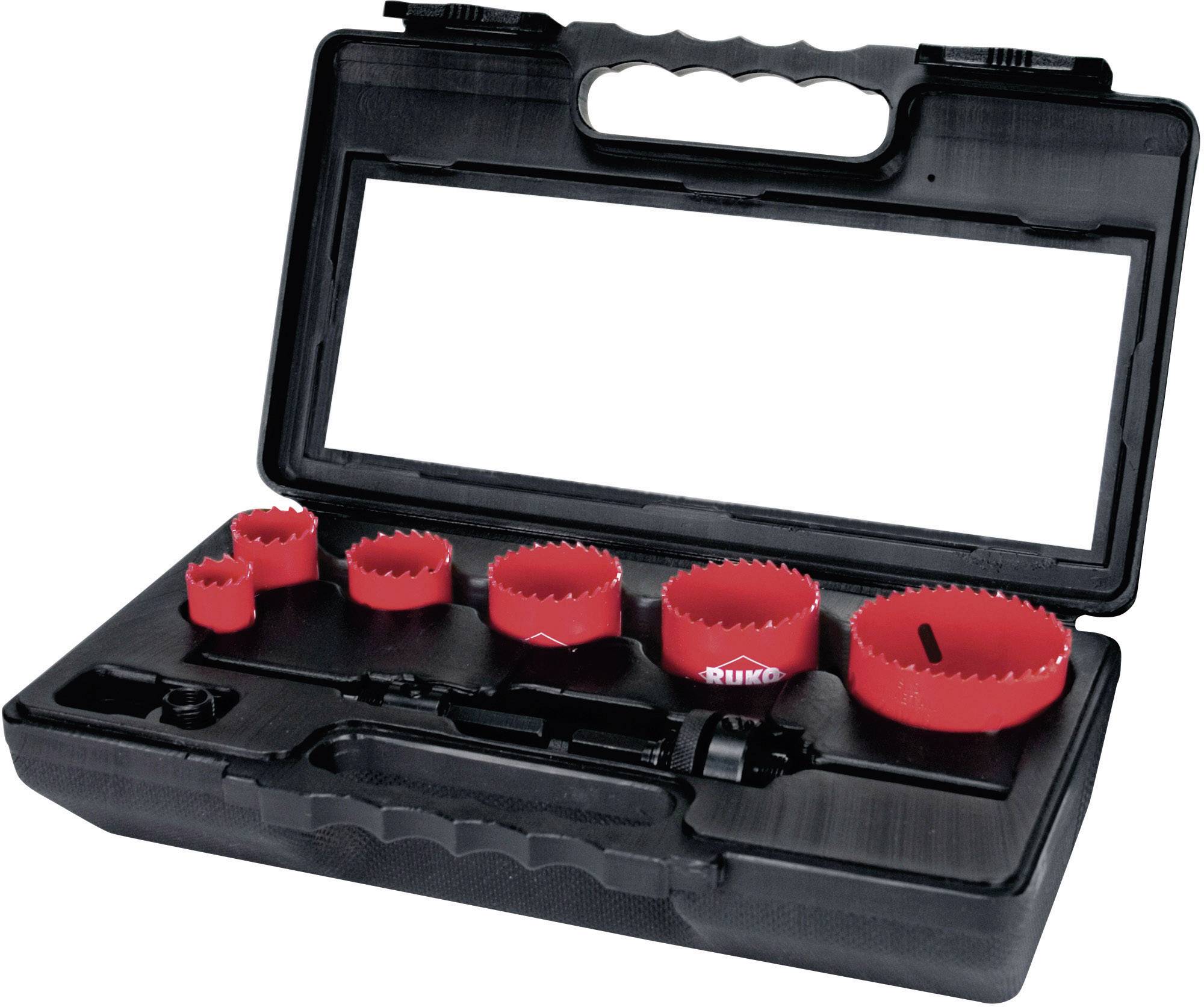 RUKO A106340 A106340 Hålsågset 8 delar 22 mm, 29 mm, 35 mm, 44 mm, 51 mm, 68 mm 1 set