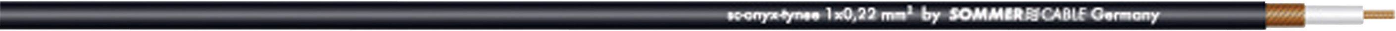 Sommer Cable 300-0031 Instrumentkabel 1 x 0.22 mm² Svart Metervara