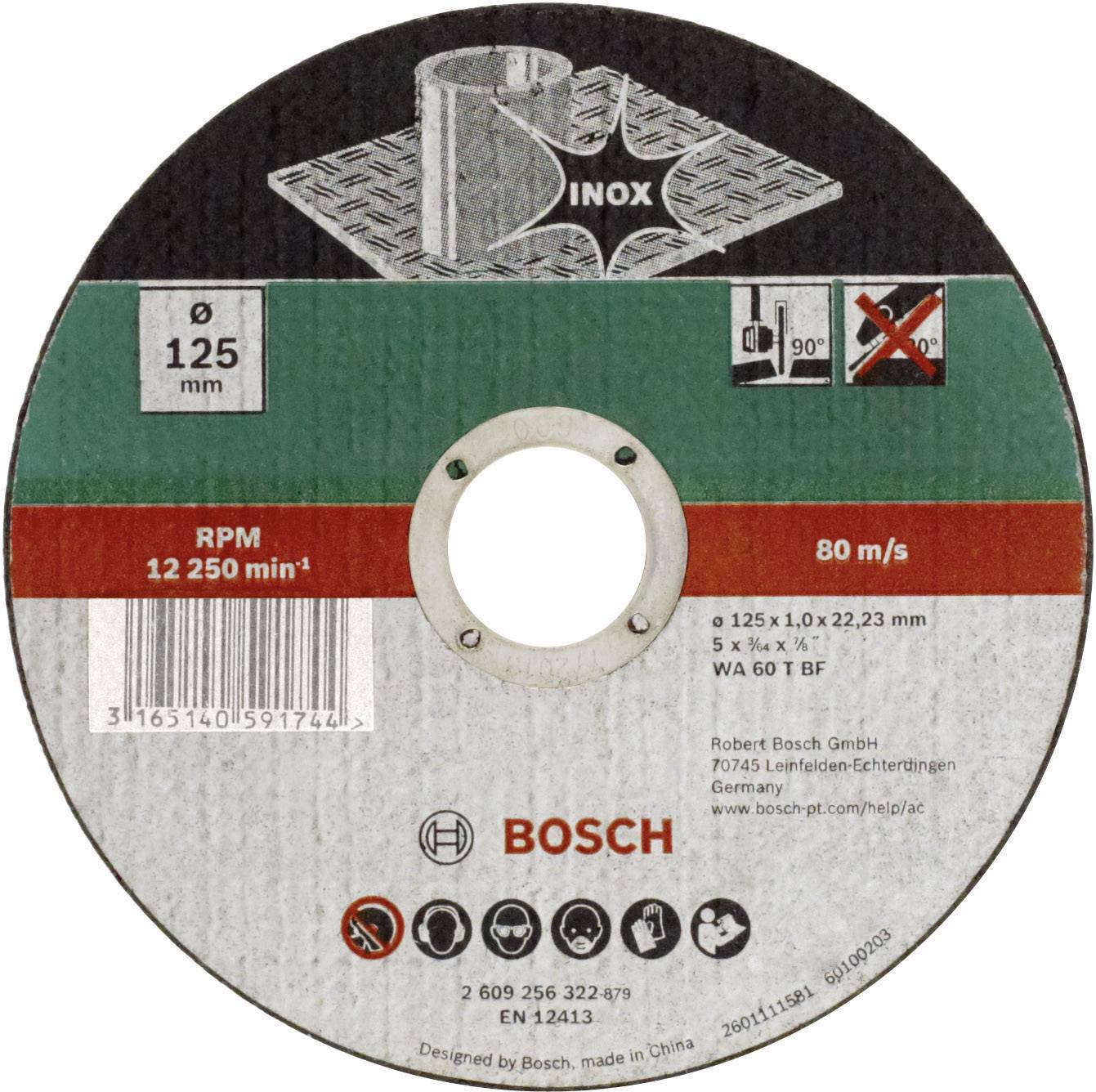 Bosch Accessories WA 60 T BF 2609256320 Separationspår rakt 115 mm 22.23 mm 1 st