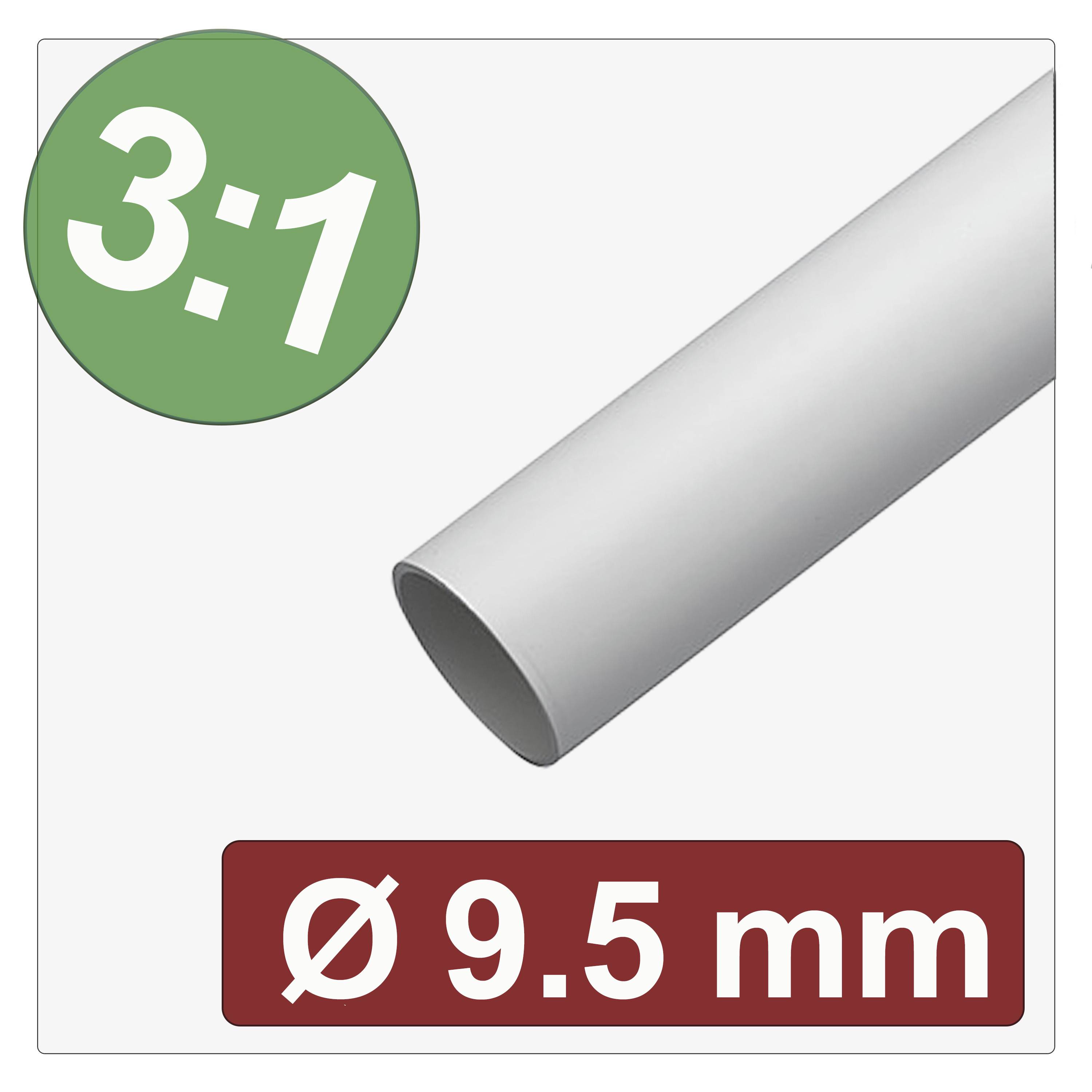 Quadrios 25CA630 Krympslang med lim Vit 9.5 mm 3.2 mm Krympförhållande:3:1 Metervara