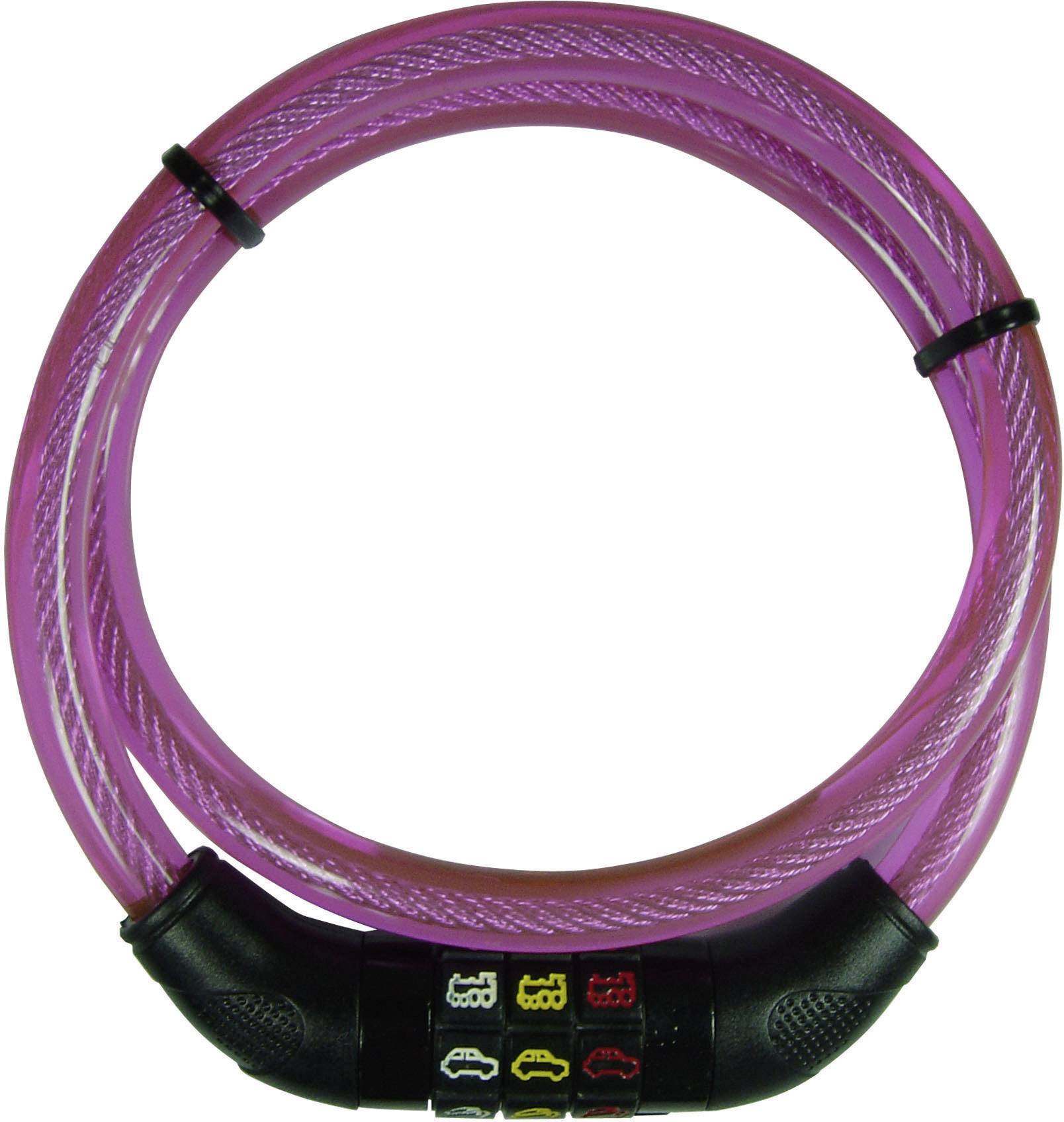 Security Plus CSL80Pink Kabellås Rosa Kombinationslås med symbol