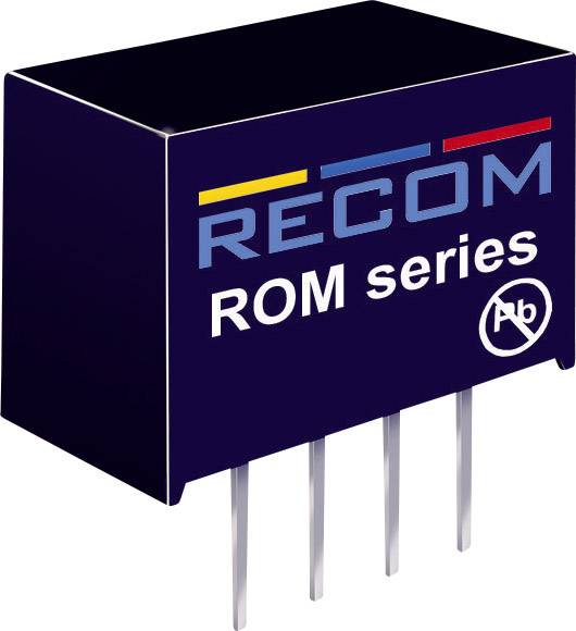 RECOM ROM-1212S DC/DC-omvandlare kretskort 12 V/DC 12 V/DC 83 mA 1 W Antal utgångar: 1 x Innehåll 1 st