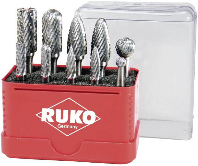 RUKO 116002 Frässtift HM Skaft-Ø 6 mm 10 delar