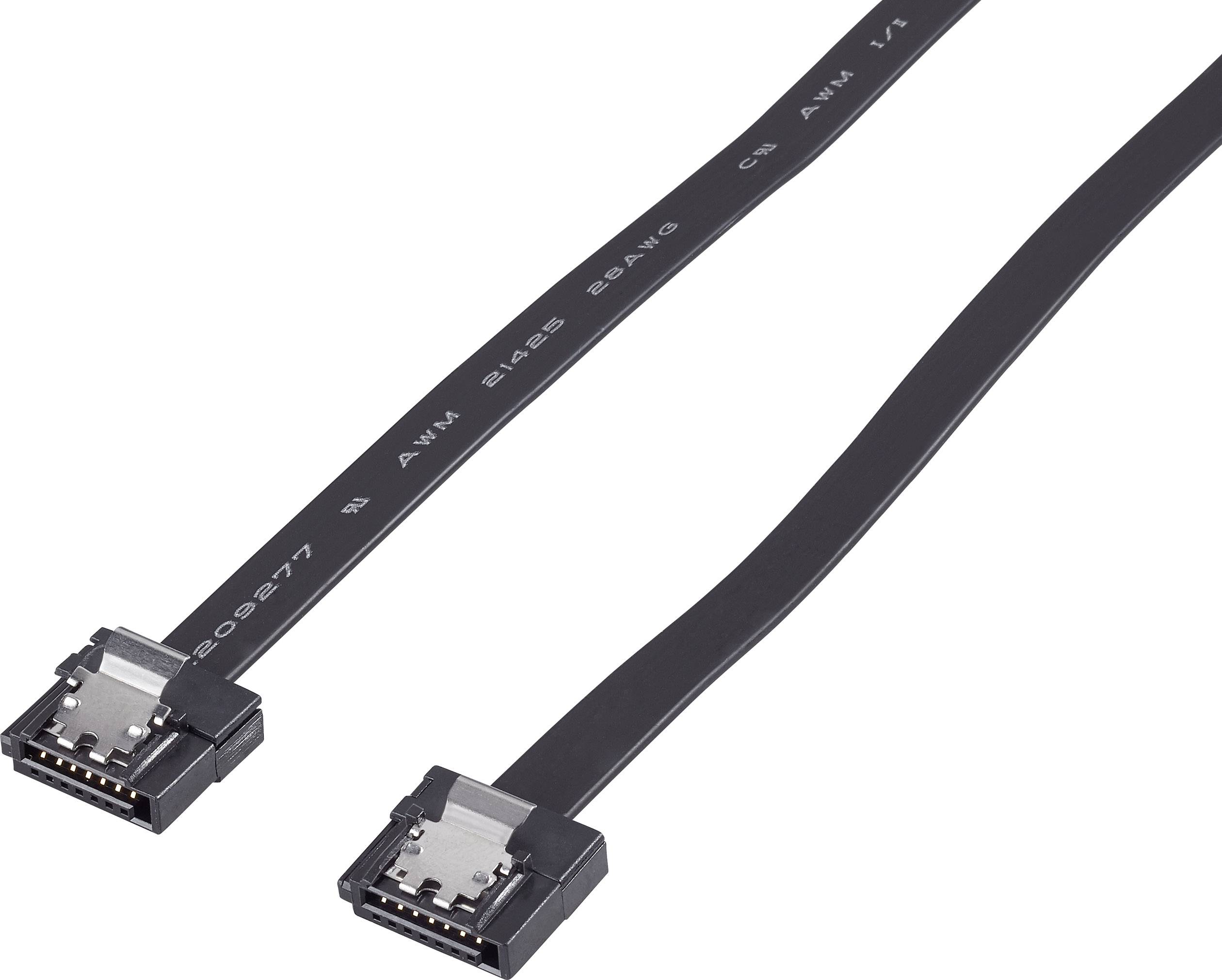 SATA Anslutningskabel[1x SATA hona 7-polig – 1x SATA hona 7-polig]0.50 mSvartRenkforce