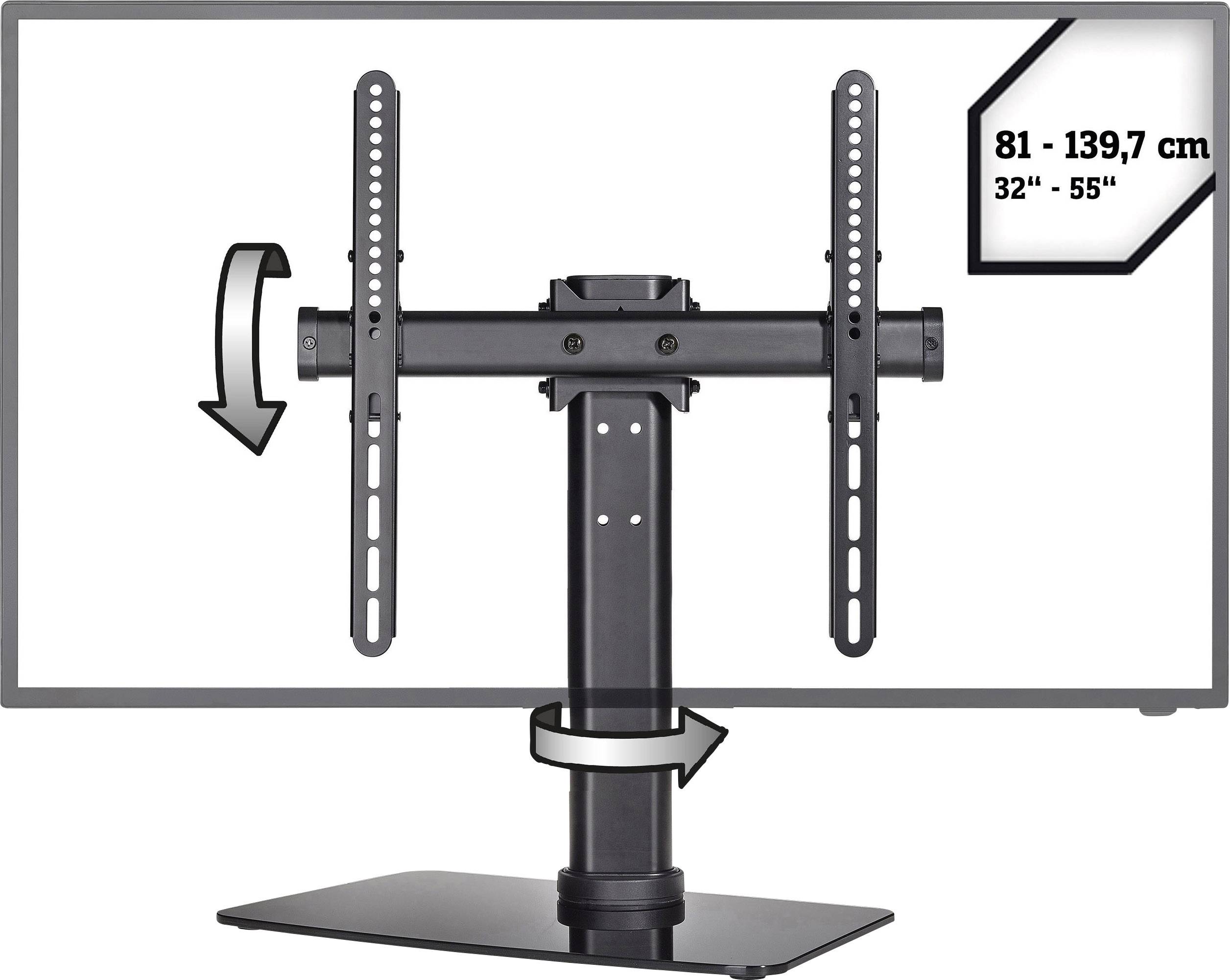 SpeaKa Professional SP-TT-05 TV-stativ 81,3 cm (32″) – 139,7 cm (55″) Tiltbar, Svängbar, Justerbar i höjd