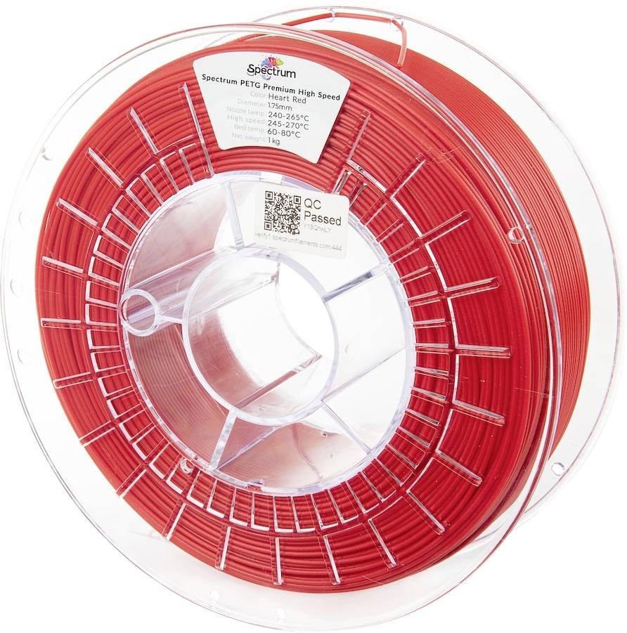 Spectrum Filaments 81544 PETG Premium High Speed 3D-skrivare Filament PETG Highspeed-filament, kemiskt beständig 1.75 mm