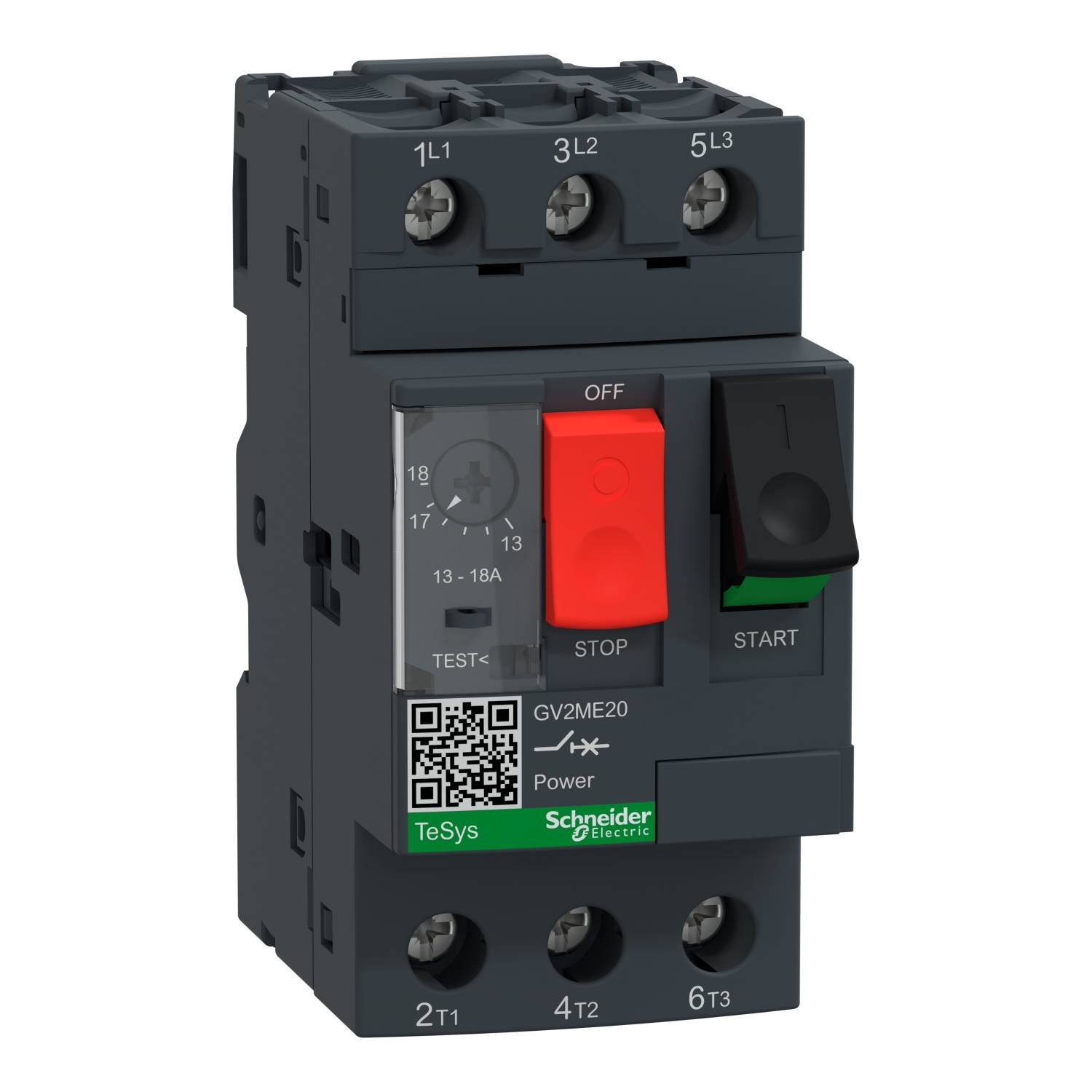 Schneider Electric GV2ME20TQ Motorskyddsrelä 24 st