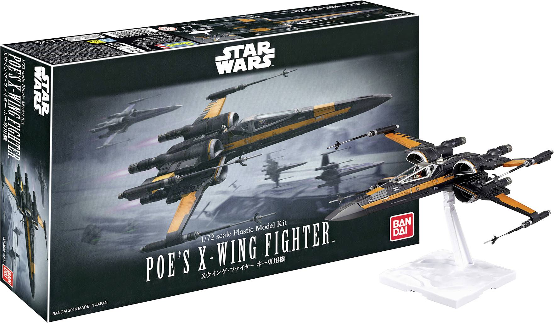 Revell 01216 BANDAI Poe’s X-Wing Fighter Byggsats 1:72