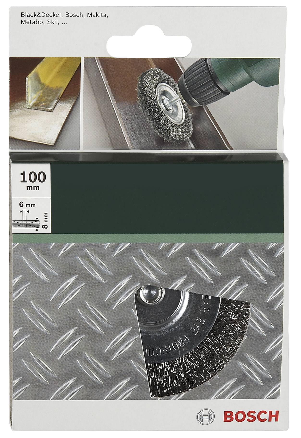 Bosch Accessories Ståltrådsborste för borrmaskiner – vågig tråd, 100 mm Skaft-Ø 6 mm 2609256532 1 st
