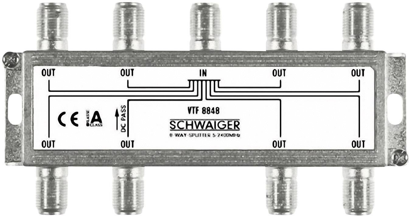Schwaiger VTF8848 SAT-fördelare 8-polig 5 – 2400 MHz