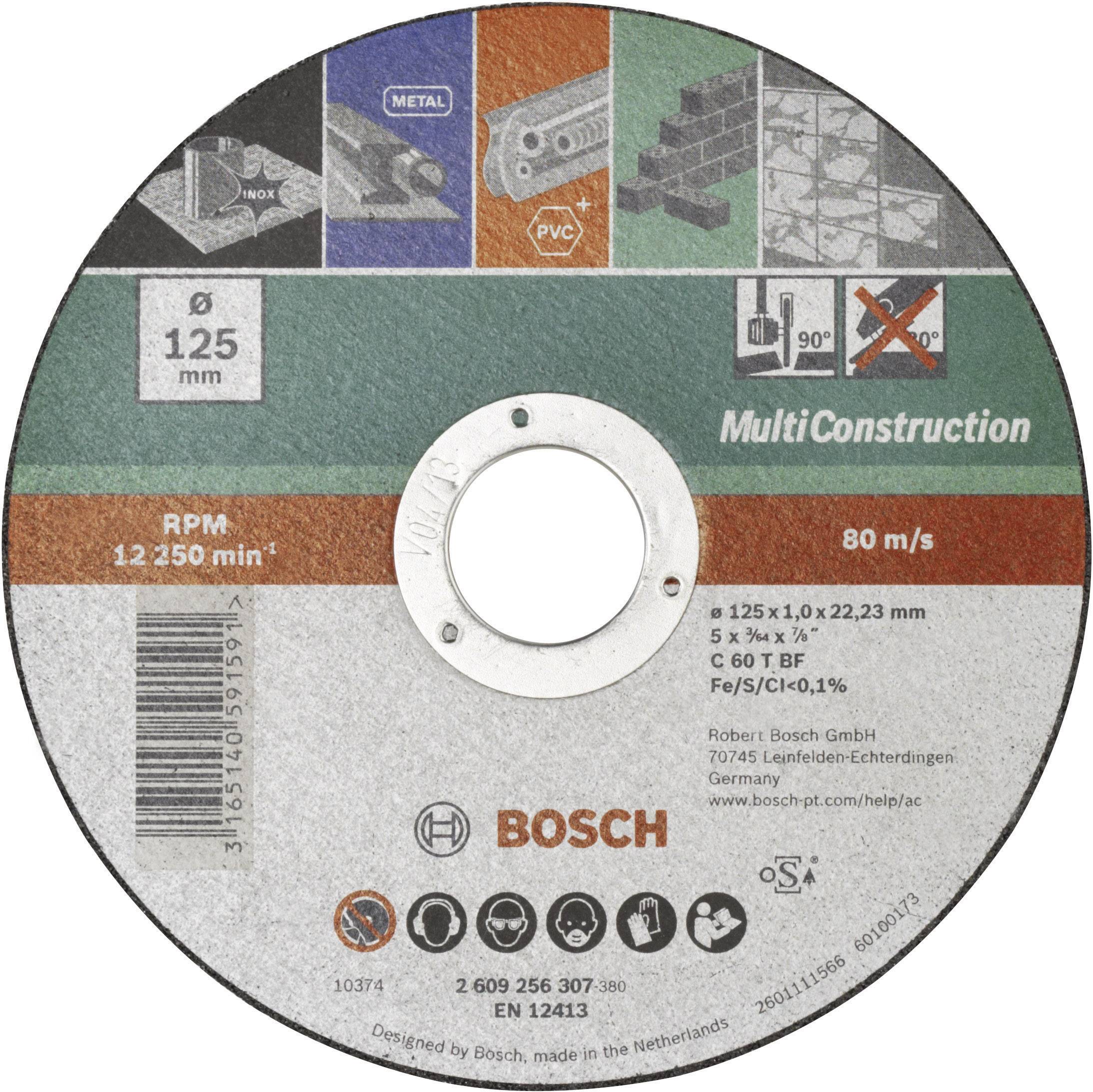 Bosch Accessories ACS 60 V BF 2609256307 Separationspår rakt 125 mm 22.23 mm 1 st