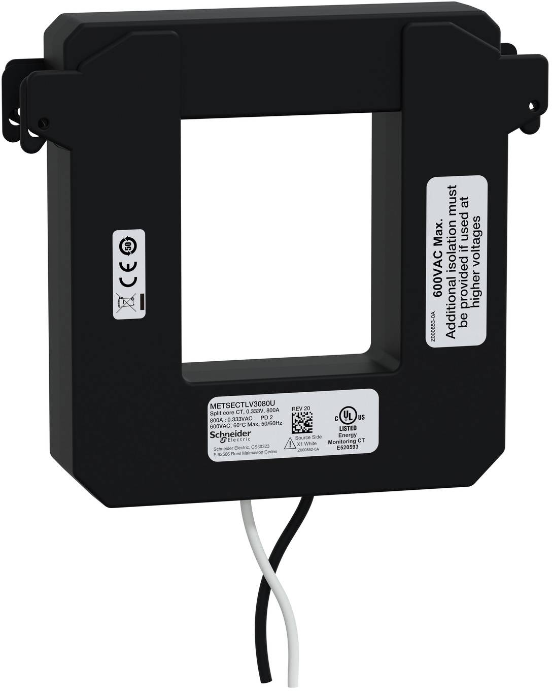 Schneider Electric METSECTLV3080U Strömtransformator för kabelombyggnad 1 st