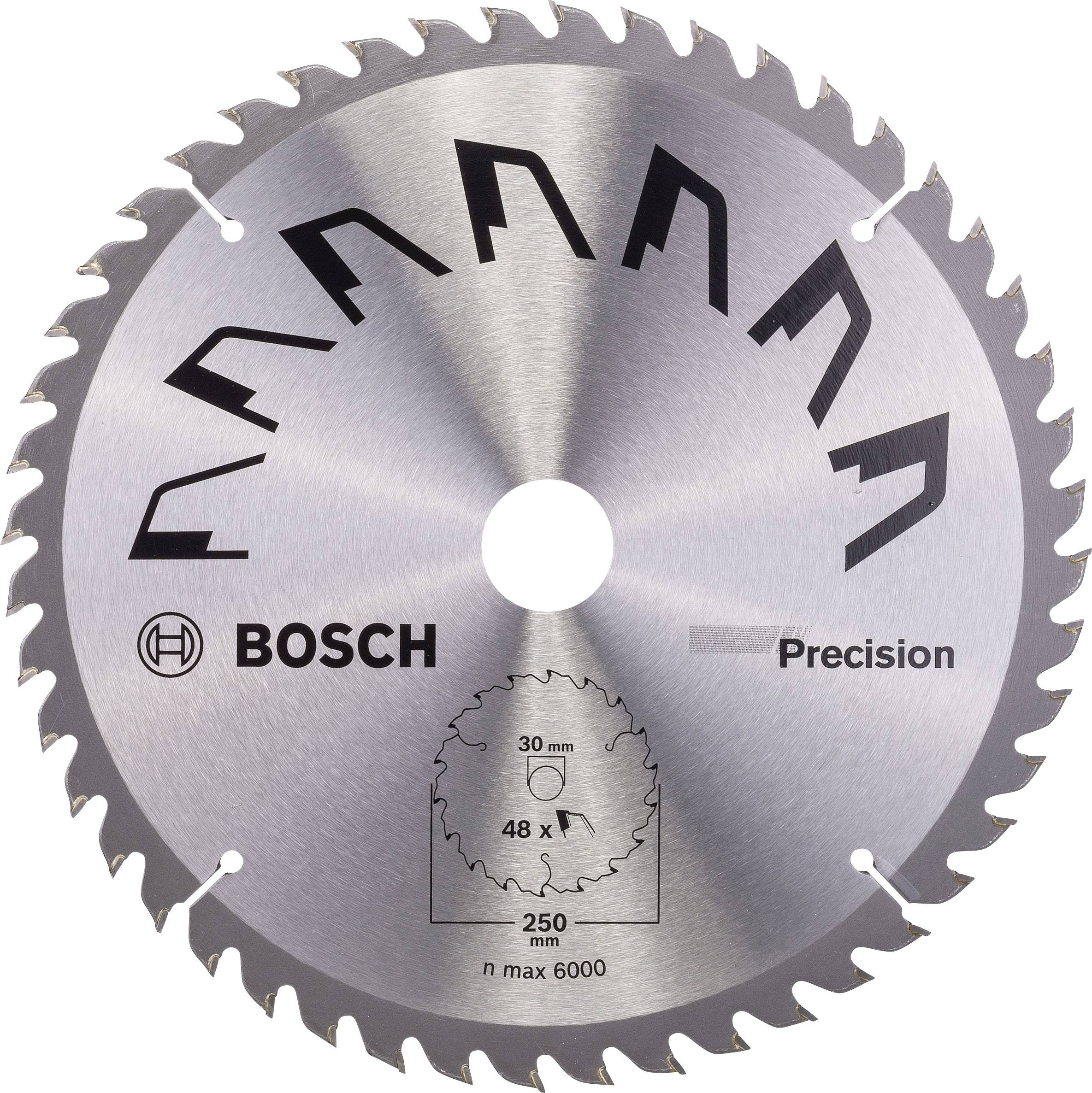 Bosch Accessories Precision 2609256879 Hårdmetall cirkelsågklinga 250 x 30 mm Antal tänder (per tum): 48 1 st
