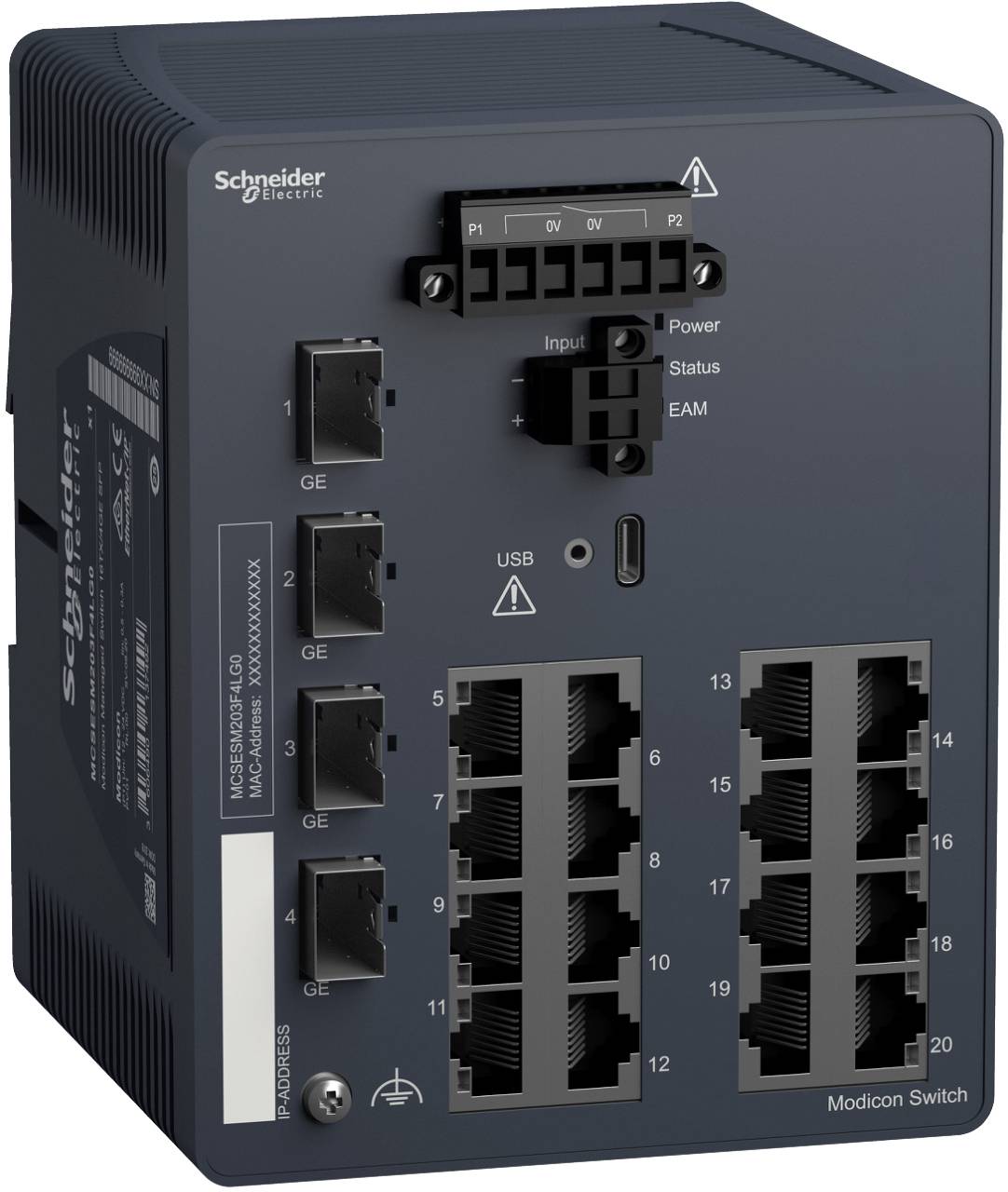 Schneider Electric MCSESM203F4LG0 Nätverks-switch