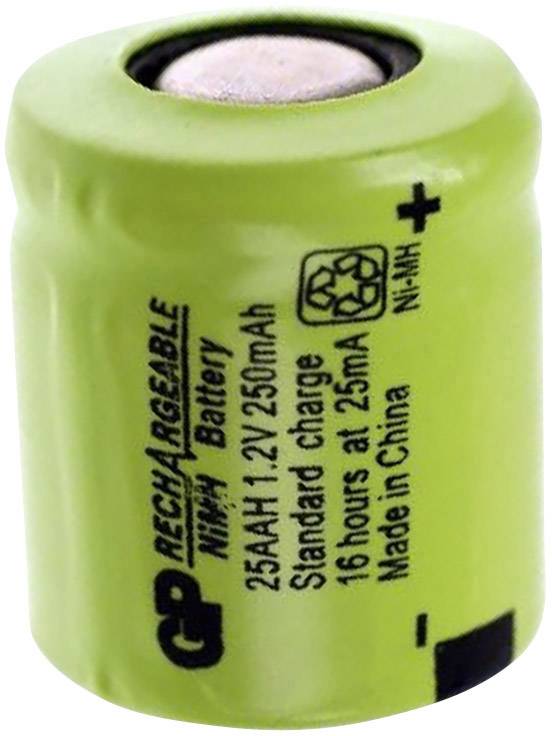 Specialbatteri laddbart 1/3 AA Flat-Top NiMH GP 1.2 V 250 mAh 1 st