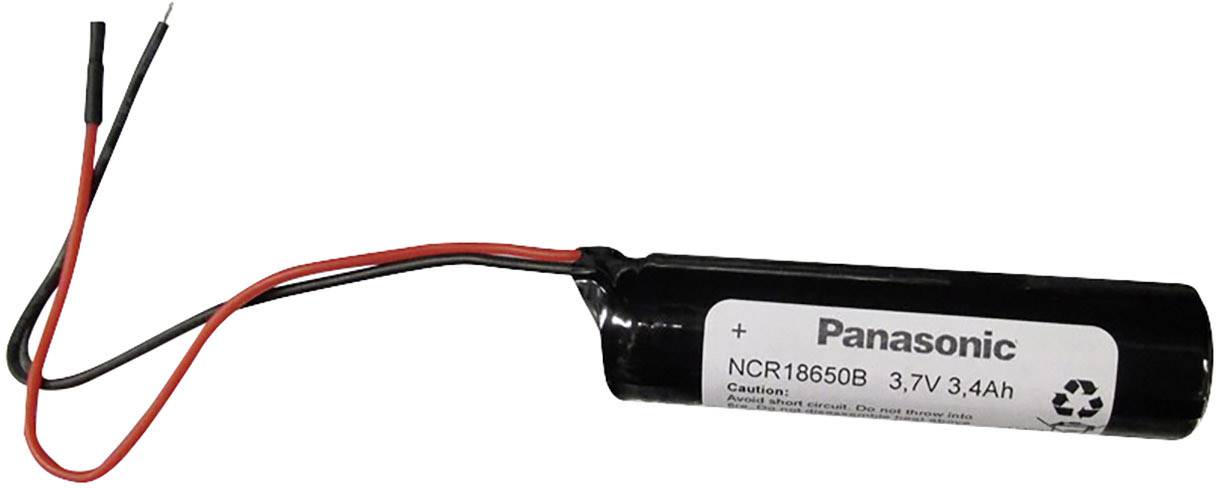 Specialbatteri laddbart 18650 Kabel Li-Ion Panasonic 3.7 V 3400 mAh 1 st