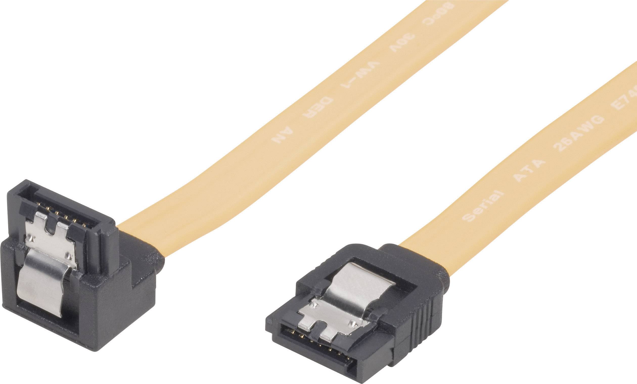 Renkforce SATA II (300) Kabel L-Typ med kort kontakt 1x vinklad 0,5 m