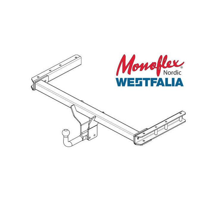 Westfalia Dragkrok med fast kula 27-91477