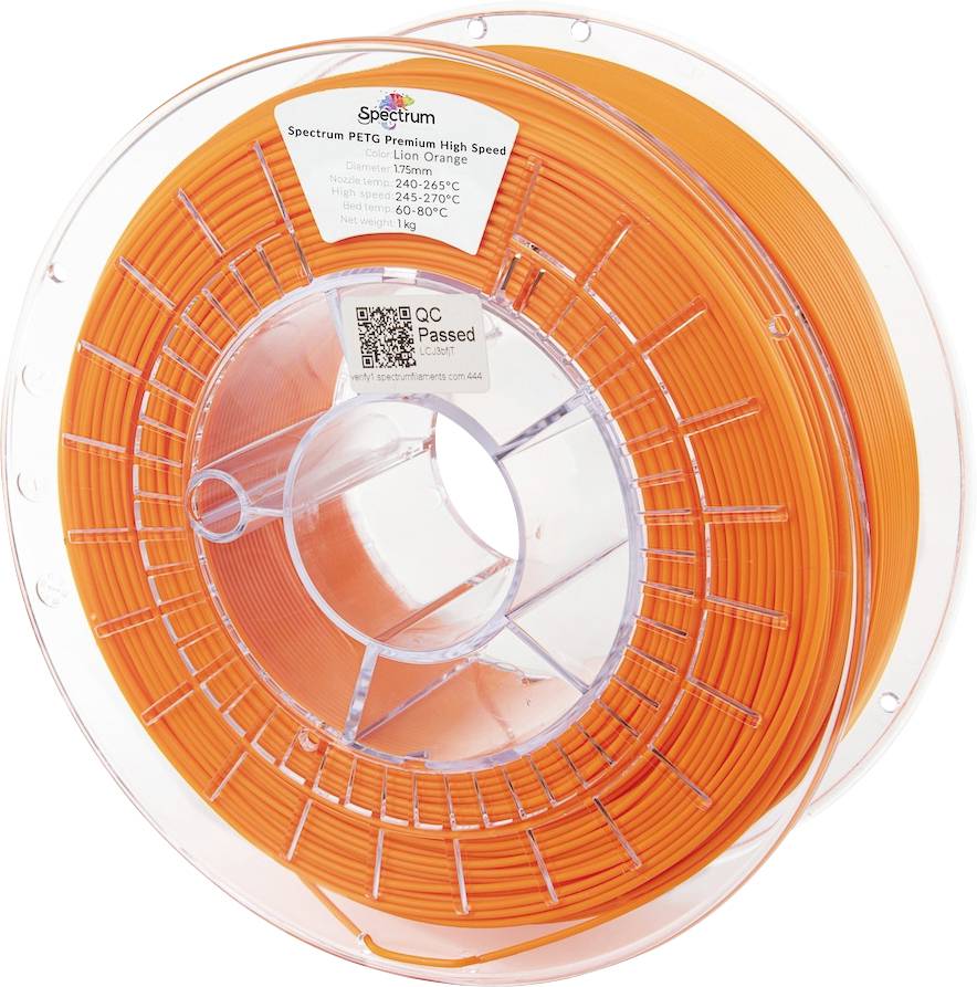 Spectrum Filaments 81542 PETG Premium High Speed 3D-skrivare Filament PETG Highspeed-filament, kemiskt beständig 1.75 mm